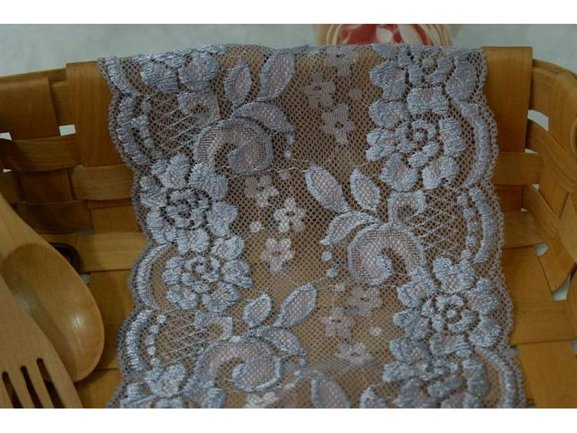 Two-Tone Stretch Lace Trim for DIY Clothing & Accessories