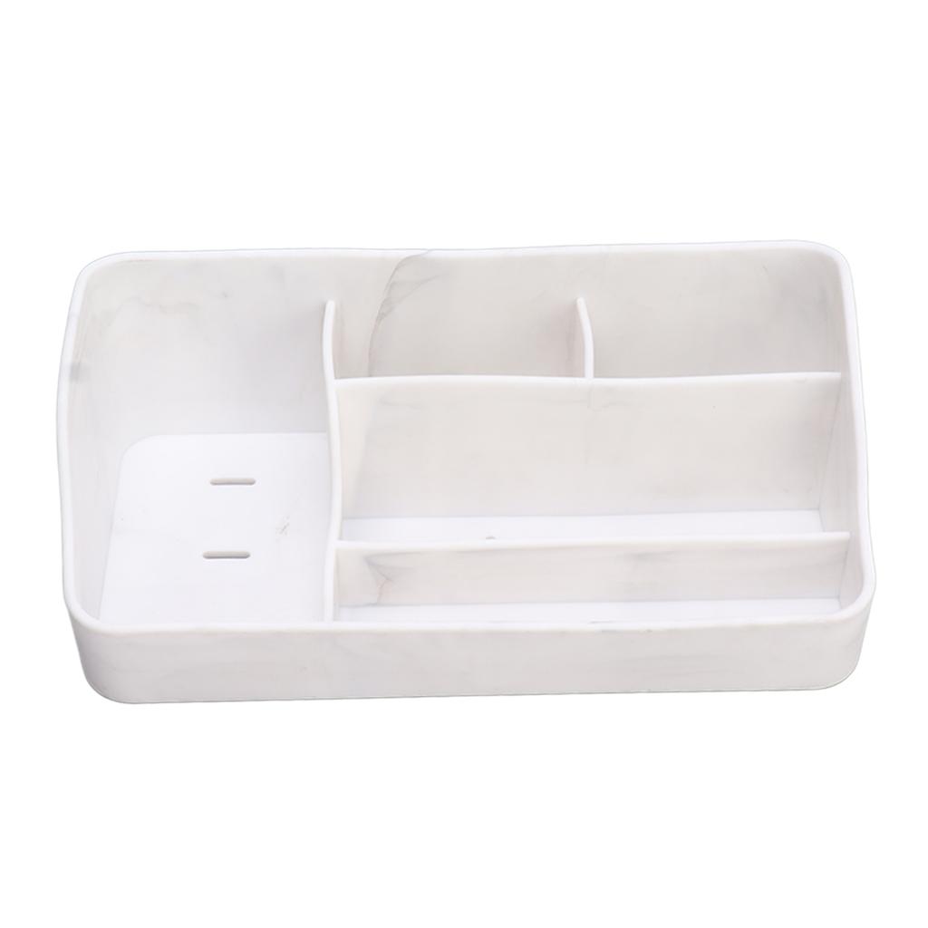 5 Grid Makeup Organizer Silicone Cosmetic Storage Box Makeup Desk Organizer for Cosmetics Skincare