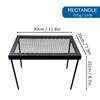Buiten Opvouwbare Picknick Grilltafel Draagbare Campingtafel Stalen Grillstandaard Tafel voor Picknick Wandelen