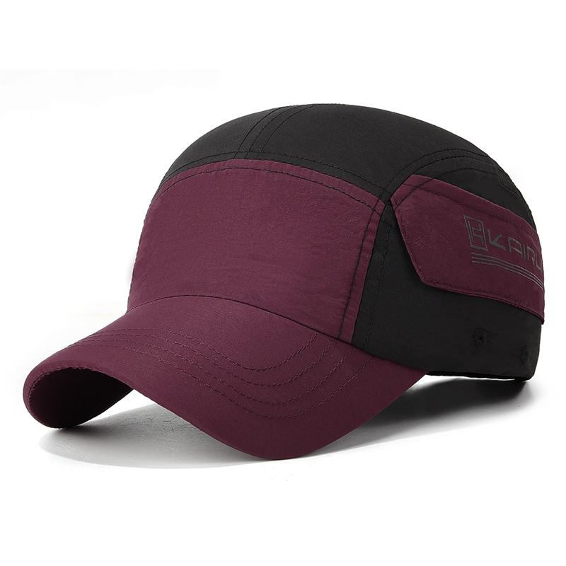 Summer Stitching Color Quick-Drying Waterproof Short Brim Baseball Cap American Cap Outdoor Sports Sunshade Cap