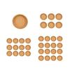 Coaster, Strong Heat Insulation Cork Coaster, Anti-Slip Performance Round Cork Coaster with Three-Dimensional Rim Design