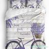 Purple Flower Lavender Romance Duvet Cover With Pillow Case Custom 3pcs Bedding Set Quilt Cover Double Bed Home Textile