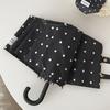 Round Dot Color Umbrella, Stylish Matching, U-Shaped Handle for Easy Portability