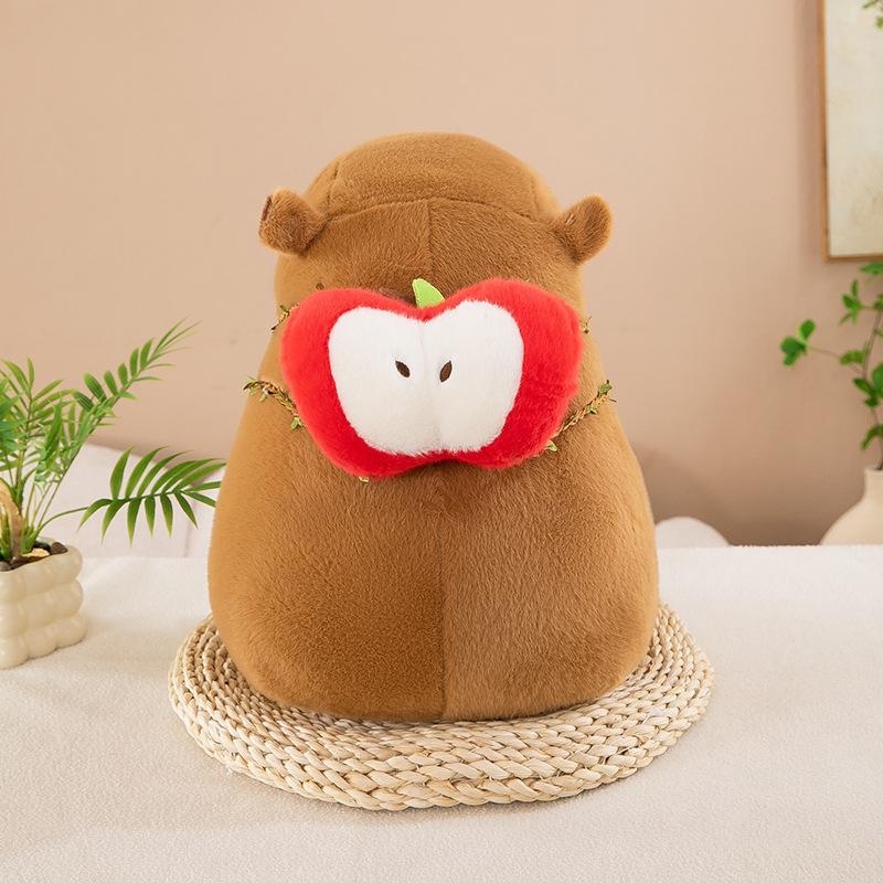 Cute Back Apple Bag Capybara Doll Plush Toy Girl Companionship Gift Kapibara Doll Rag Doll