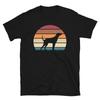 Retro Vintage Sunset Dog Pet Lover Hound Hunting Dog Short-Sleeve Unisex T-Shirt