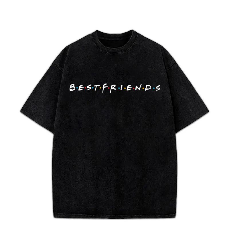 Friends 90 s TV Sitcom Parody BestFriends Logo Funny Graphic Design T-Shirt S