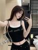 American fake two-piece sling vest for women to wear summer Thai niche sweet hot girl jazz tube top with chest pad