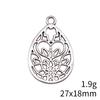 Mother's Day Charms For Bags Wave Water Drop Swirl Charms Pendant Audience Bag Pendant