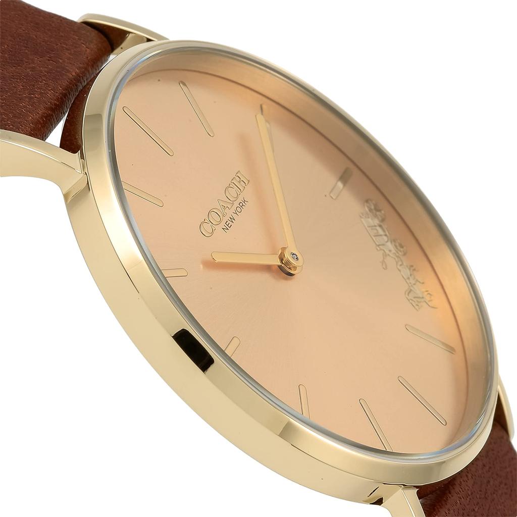 PERRY Gold Dial Stainless Steel Quartz 36MM Watch 14503331 Brown [Coach] Women's [Item]
