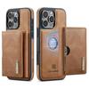 2 In 1 Detachable Cards Solt Magnetic Leather Wallet Case For iPhone 16 Pro Max 15 Plus 14 13 12 11 Triple Fold Bag RFID Cover
