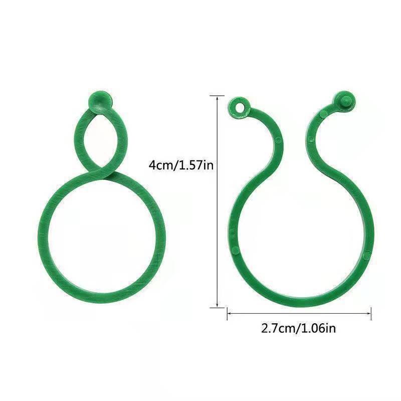100pcs Horticultural Plastic Fixing Buckle Tool, Vine Hook Climbing Vine Buckle, Convenient Stem Binding Bracket Accessories