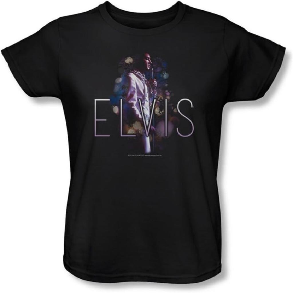 ELVIS PRESLEY - Womens Dream State T-Shirt in Black, X-Large, Black