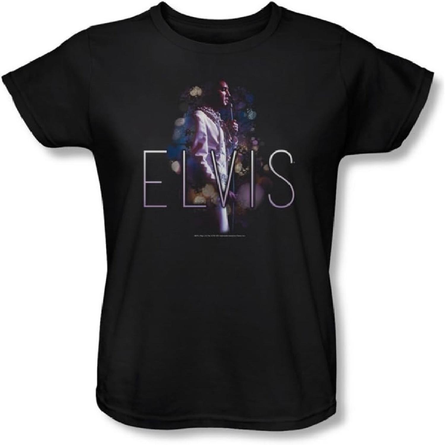 ELVIS PRESLEY - Womens Dream State T-Shirt in Black, X-Large, Black S чёрный