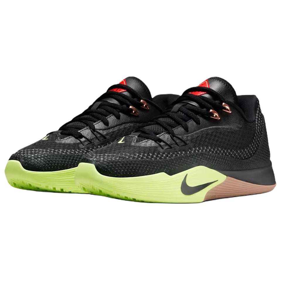 Nike Street Flare Breathable Rebound Breathable And Resilient Basketball Shoes Unisex Black Green HF0219-004