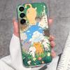 Casing For Samsung A16 A17 A15 A14 A13 A12 A10 A26 A25 A24 A23 A22 Phone Cover Cute Penguin Pattern Transparent Silicone Shell For Samsung Bumper Case
