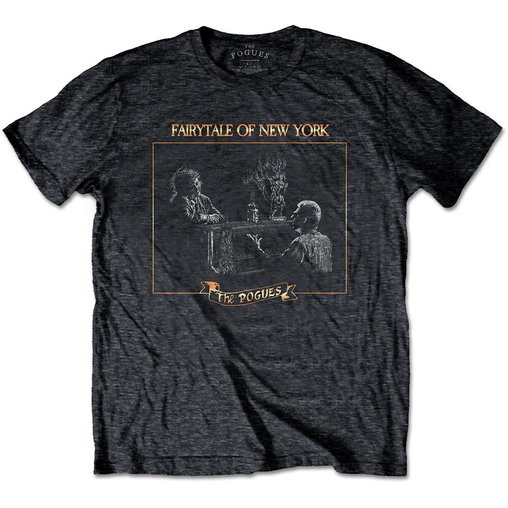 The Pogues Fairytale Piano Heather Grey T-Shirt M