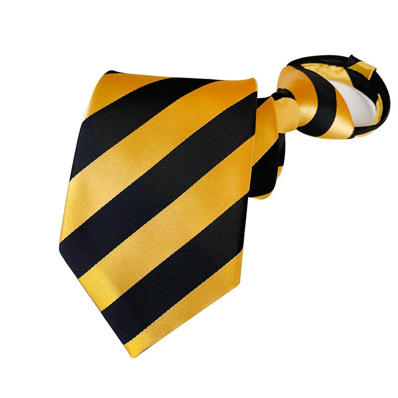 Men's 8cm Lazy Zipper Tie - Easy-Pull Formal Business Tie