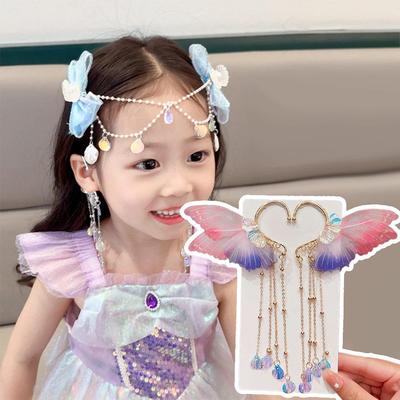 Gift Cute 's Earrings Halloween Cosplay Princess Mermaid Elf Ear Cuffs Girls Non-Pierced Earrings