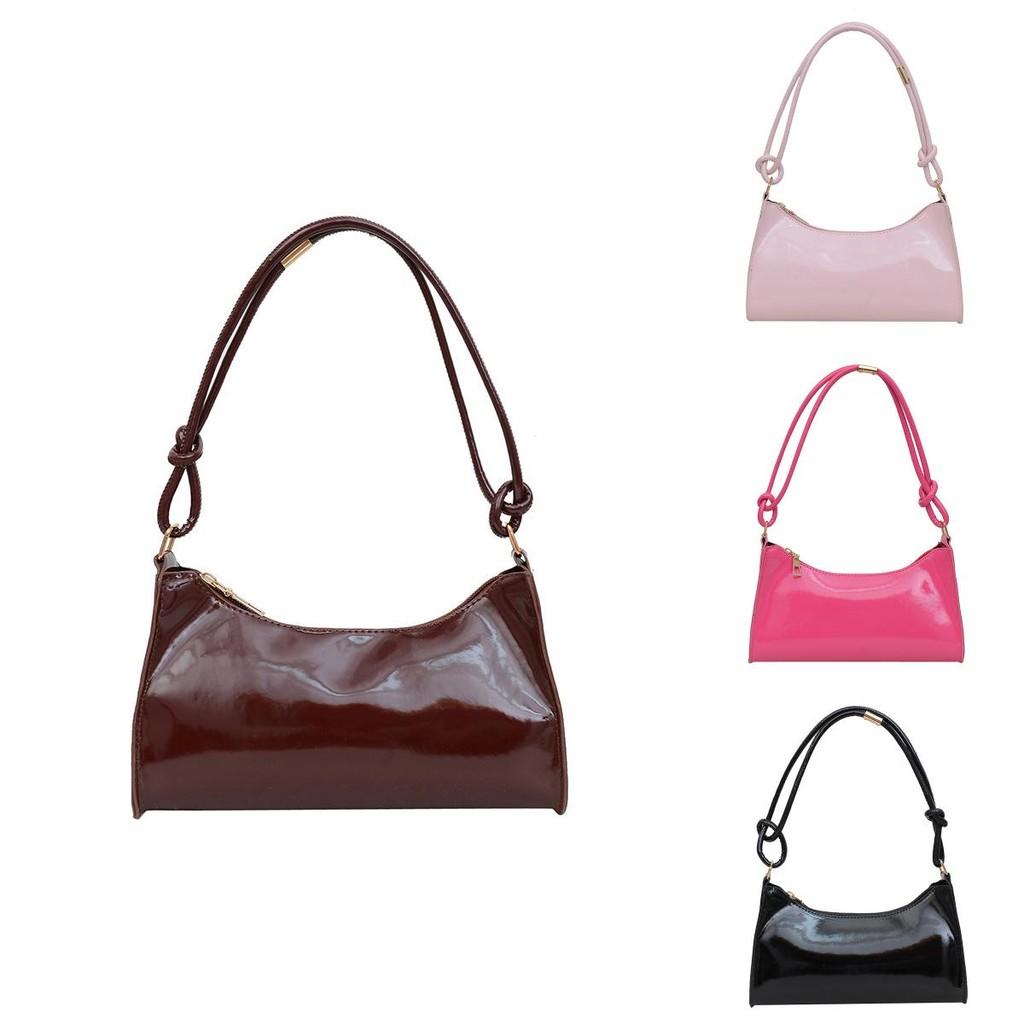 Stylish Small Pu Handheld Women's Bag Ideal For Daily Commuting In Black Pink And Brown