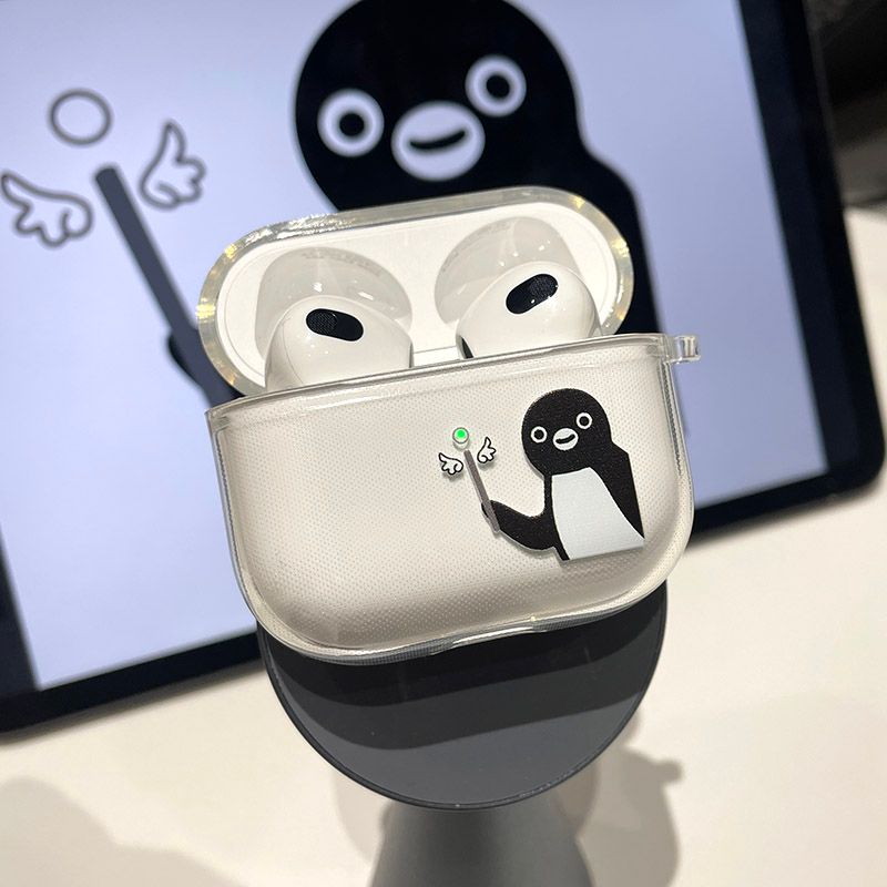 

All Shell Original Suica Penguin Magic Wand Airpodspro2 Generation 3 Generation Protective Case Transparent Airpods4 Generation Earphone Case Transparent AirPods 3rd Generation