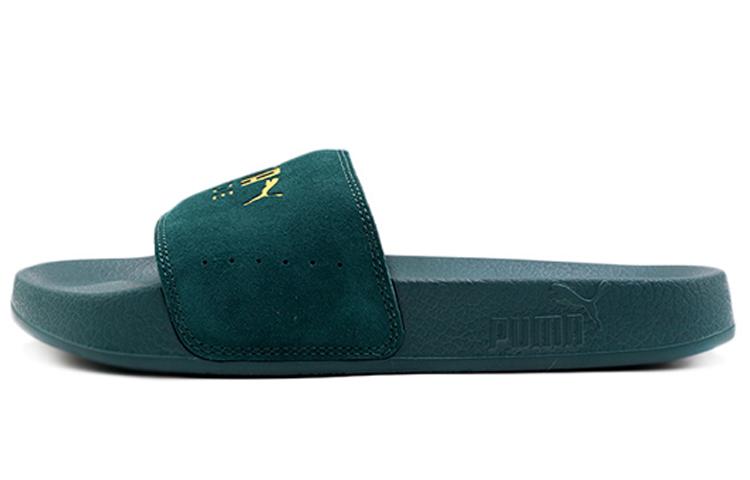 PUMA Leadcat Suede Green Unisex Slippers 365758-09 35.5