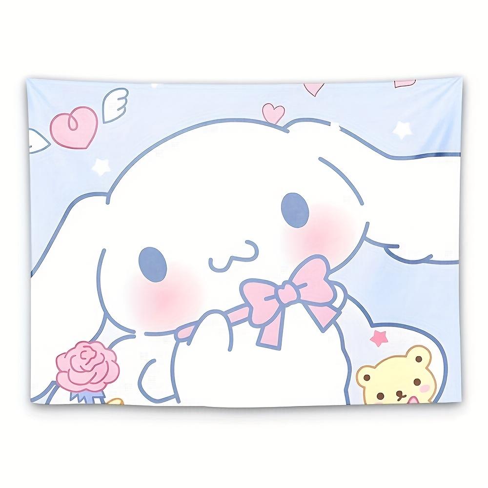 Cute Cartoon Cinnamoroll Sanrio Hello Kitty My Melody Tapestry Room Decoration Home Decor Bedroom Wall Hanging Fabric