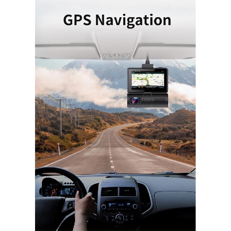 ADAS 4G Android DVR Remote Parking Monitor 3''Touch Dash Cam WIFI GPS Dual lens 2WAY Talk Live Streaming on Car ASSIST APP