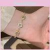 Geometric Square Gold Plated Bracelet For Women With Elegant Design And Gift Use