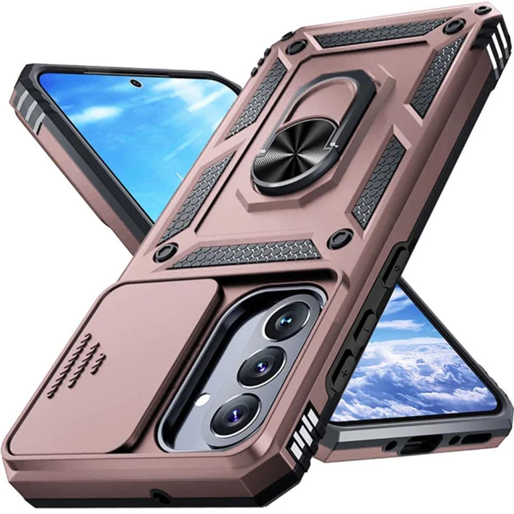 Rugged Military Grade Anti-Drop Case For Samsung Galaxy S26 S25 S24 S23 S22 Ultra Plus Car Magnetic Ring Stands Protective Cover