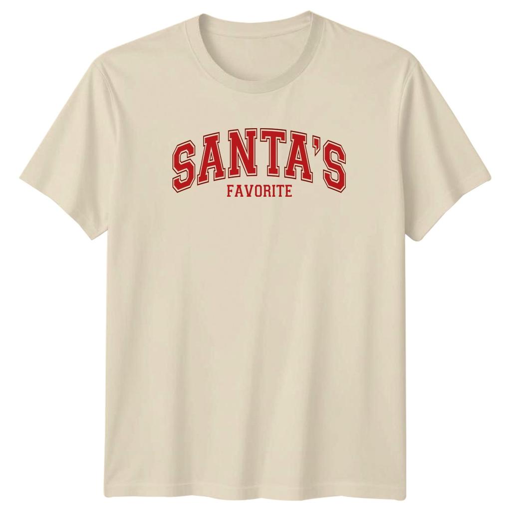 Santas Favorite Christmas Holidays Unisexs TShirt Unisexs Tee Graphic Top