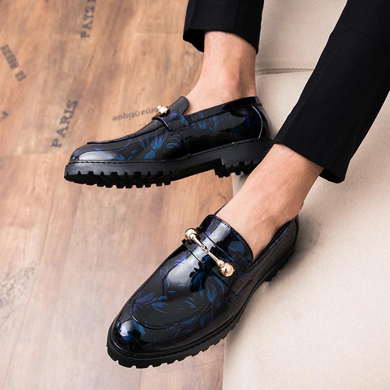 

Прямые продажи с фабрики большой размер 2025 весенние кожаные туфли мужские лоферы на одной педали британские деловые повседневные мужские туфли 45