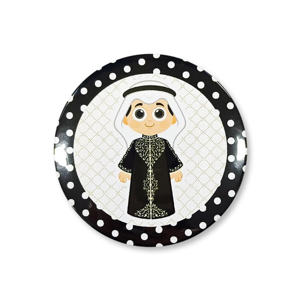 

Creative Cartoon Eid Mubarak Badges Star Moon Tinplate Moon Things Pin Gift Unisex Festival Badge Pins Festival Supplies