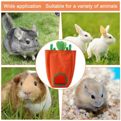 Hay Feeder Hanging Pouch Food Dispenser for Small Animals