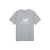 New Balance STacked Logo T shirT Grey mT41502ag