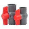 Manual PVC Ball Valve Right Turn Operate Two Way Plumbing Fixtures Corrosions Resistant Valves for Industrial & Home Use