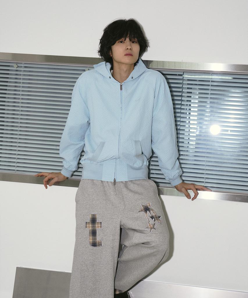 Travel Wrinkle Light Hoodie Zip-Up Blue