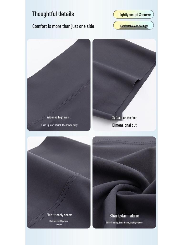 White 2024 Women's Shark Style Cycling Shorts: Summer Thin, Tummy Control & Hip Lift Yoga Leggings