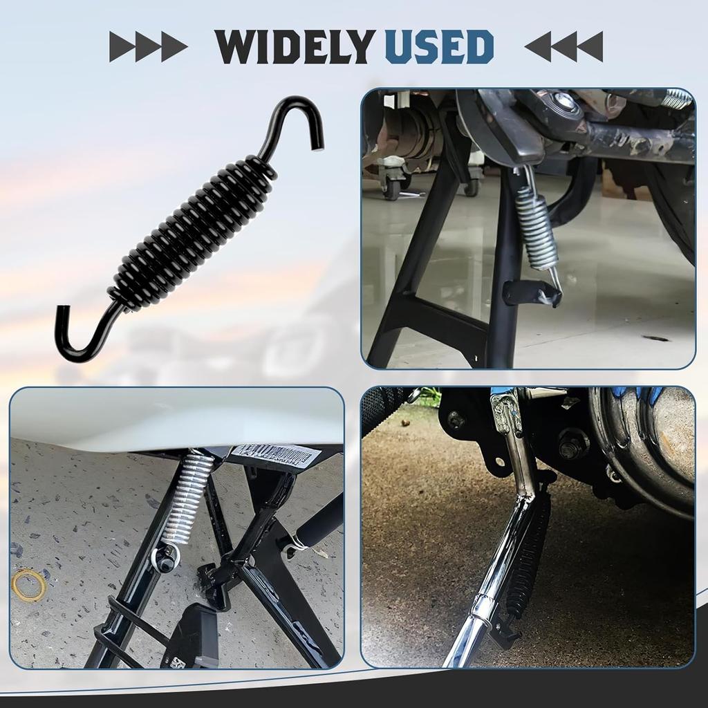 Jiffy Stand Spring, Motorcycle Parts OEM 49725-07 Replacement, High-Carbon Steel Motorcycle Kickstand Spring Compatible With Road Glide, Street