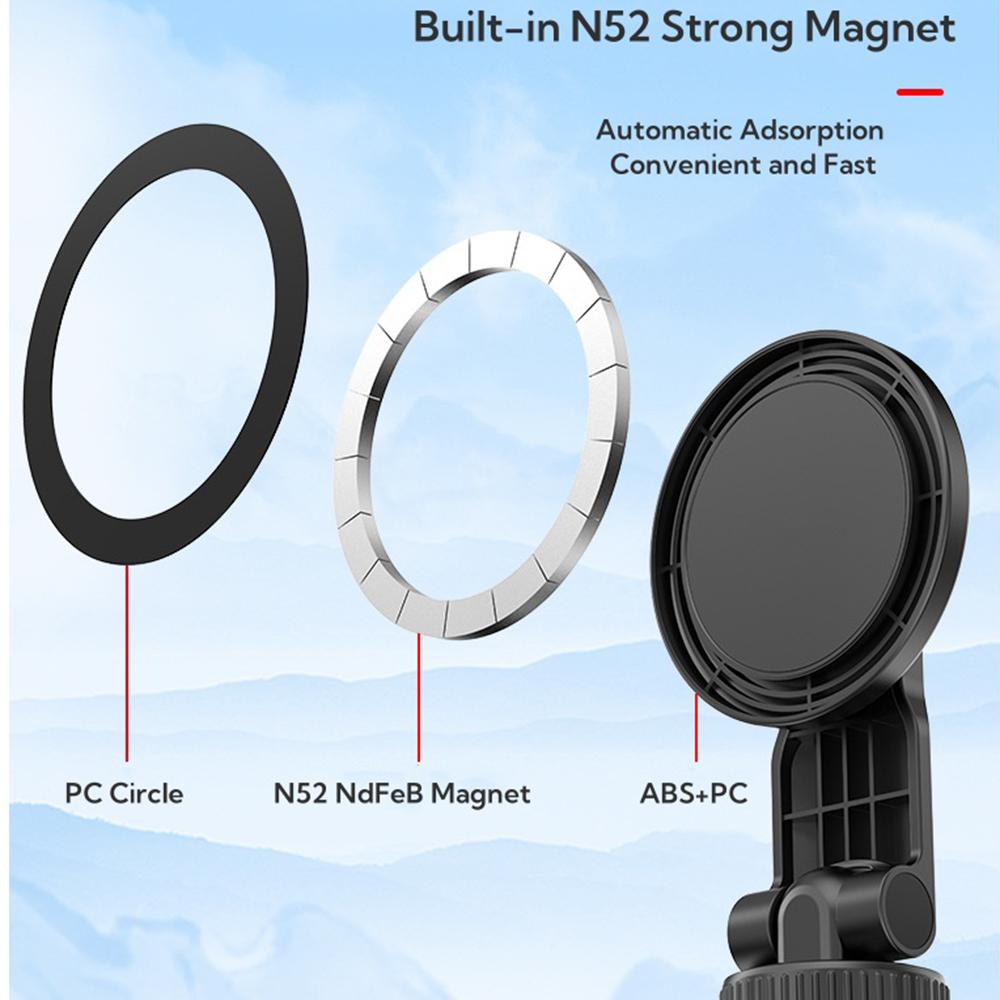 MG06 Magnetic Cold Shoe Phone Stand Adjustable 1/4 Screw Thread Vlog Live Streaming Phone Bracket