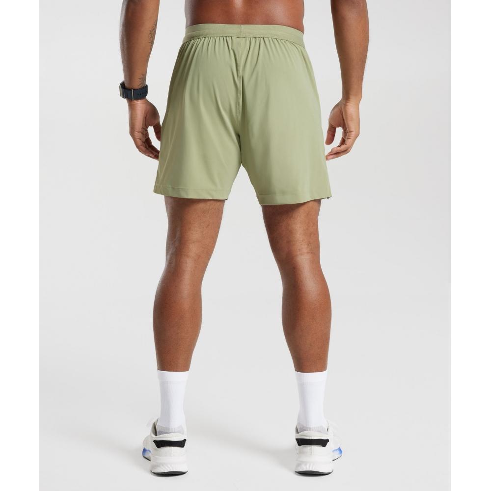GYMSHARK Studio 6  Shorts Light Sage Green A1A4H ECBN