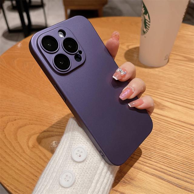 

Ультратонкий защитный чехол для объектива с покрытием для Iphone 14 13 12 11 Pro Max 13pro Max 14plus матовый противоударный бампер задняя крышка For iPhone 13P