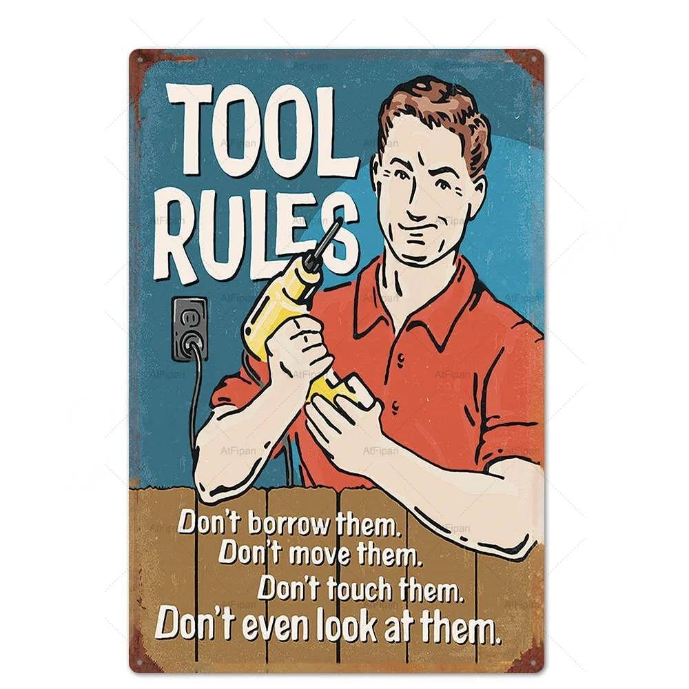 Vintage Metal Tin Sign Plaque  Retro Wall Decor Poster for Garage Gas Station Car Repair Shop  Perfect Home Decor Accent