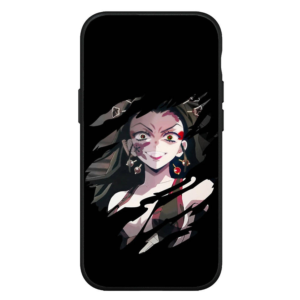 

для iPhone 16 15 X XR Samsung Galaxy S24 S23 Plus Xiaomi Redmi Note 13 12 11 Pro Max 14 OPPO Huawei Чехол Nezuko Demon Slayer Daki Gyutaro Чехол для телефона for iPhone 14 болюс