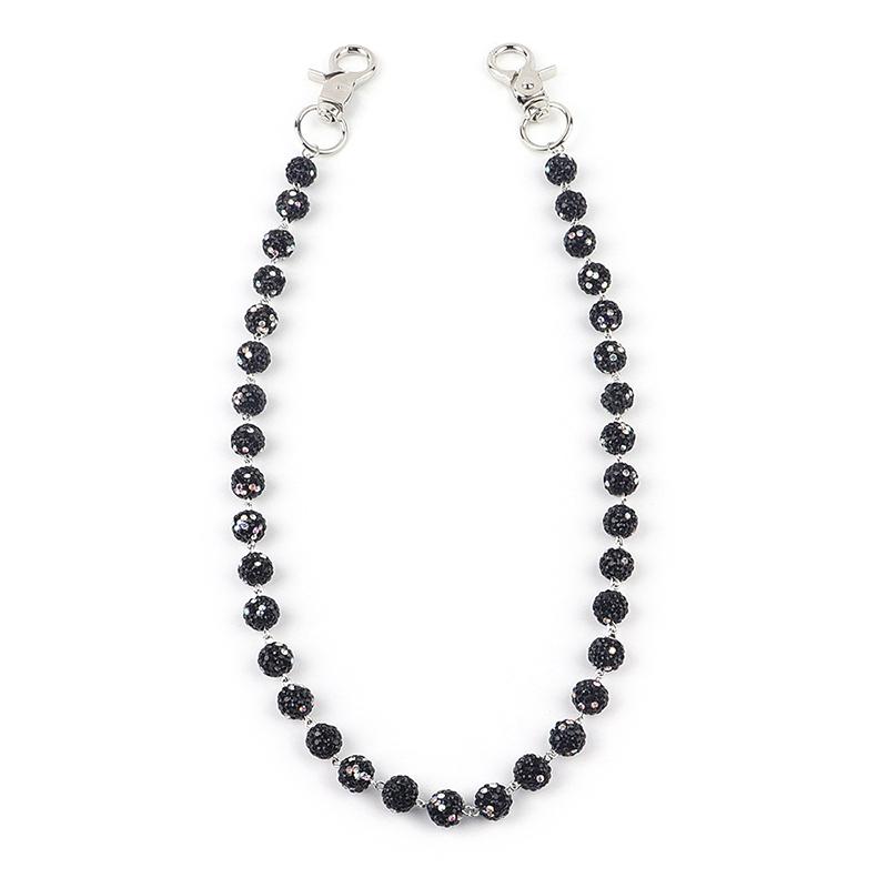 

Круглый шарик Панк Цепочка для брюк Унисекс на талию Роскошные аксессуары Готическая Многофункциональная цепочка для ремня сумки