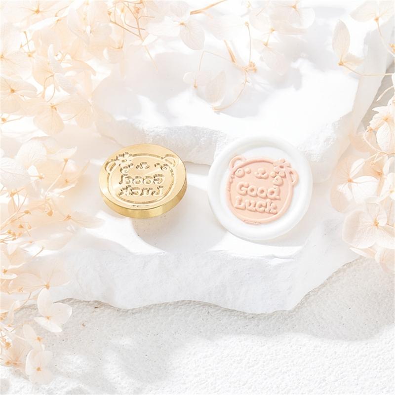 Floral Pattern Wax Seal Stamp Head for Valentine Card Wedding Invitation Envelope, Exquisite Pattern Wax Seal Stamp Head