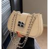 Autumn and Winter Small Bag Women's 2025 New Versatile French White Niche Chain Messenger Bag Women's Shoulder Armpit Bag