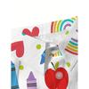 Women's Casual Short Sleeve Shirt Apple Rainbow Heart Colored Crayon Polka Dot Patterns Trendy Button Up Machine Washable Top