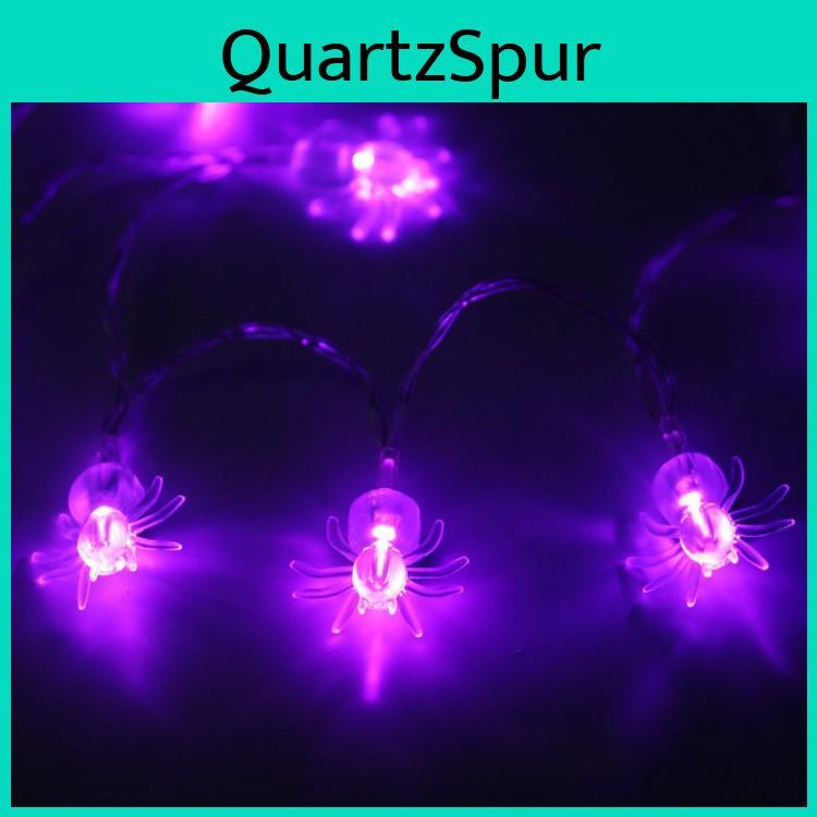 Timelessly Designed Purple Bat And Spider Led String Lights For Festive Occasions
