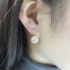 Purple Gold-Plated Rose Gold 18K Star Earrings, Light Luxury Trend High-Value Ear Jewelry