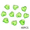 10-100Pcs Green Acrylic Leaf Charms Leaves Beads Pendants For Diy Necklace Bracelet Earrings Jewelry Making Handmade Crafts